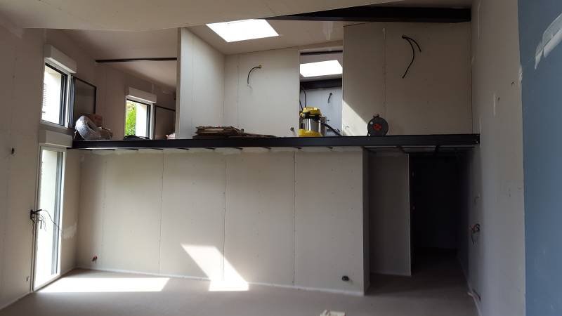 Création et pose d'une terrasse mezzanine intérieure sur mesure à Fontaines sur Saône