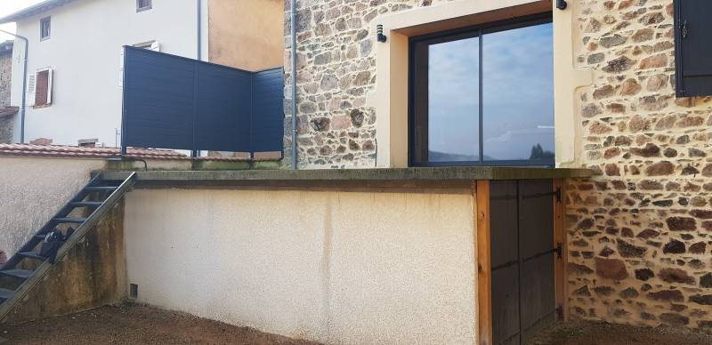 Création d'un garde-corps de terrasse à Saint Nizier d'Azergues
