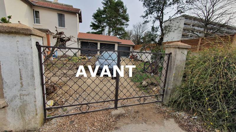 Réalisation sur mesure d'un portail motorisé et d'un portillon découpés au laser sur Caluire et Cuire