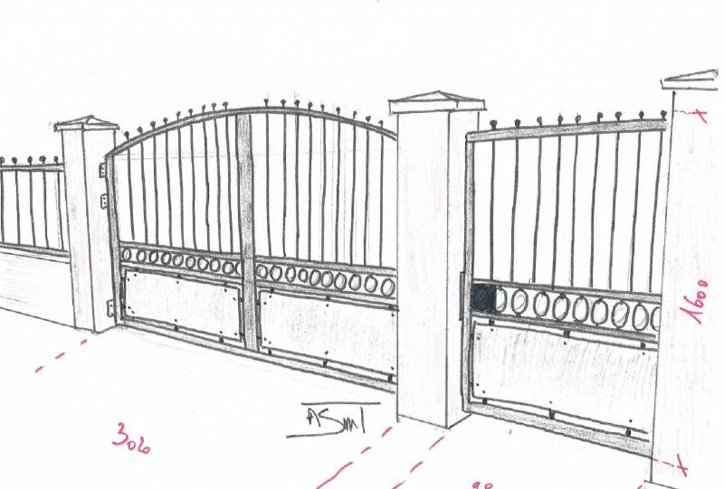 Création et pose d'un grand portail avec 1 seul vantail sur Lyon