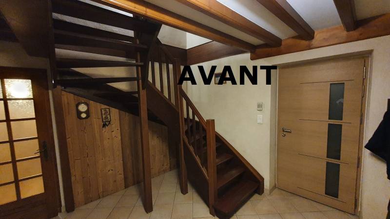 Réalisation d'un escalier à double limons cintrés sur Chaponost