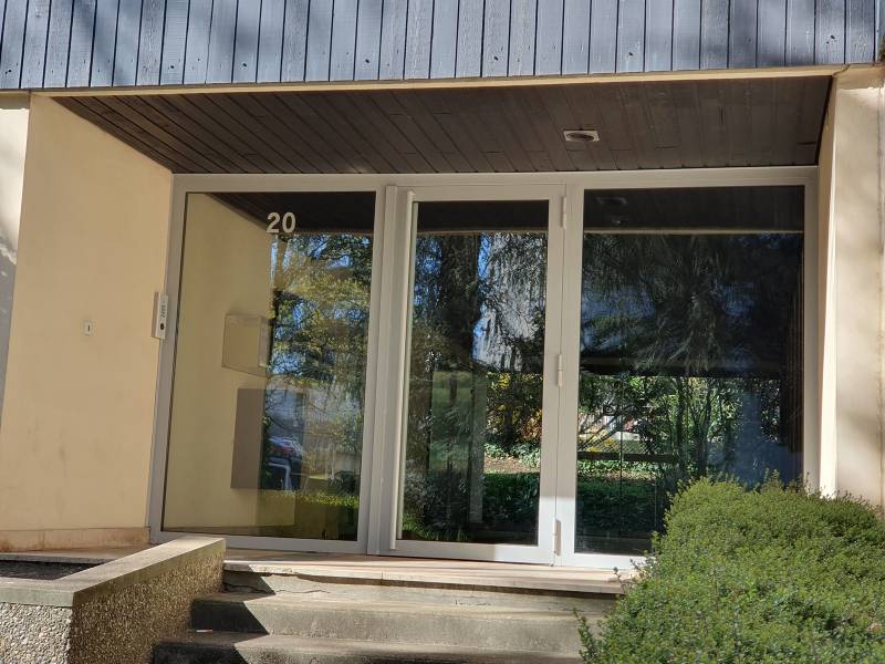 Porte résidence avec vitrage sécurit feuilleté