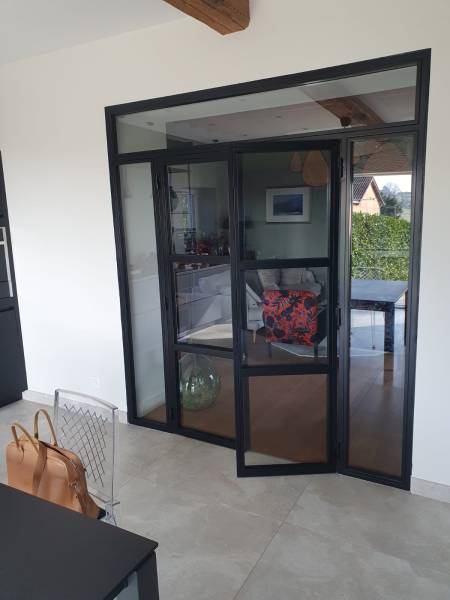 Vitrage feuilleté sécurisé pour verrière intérieure